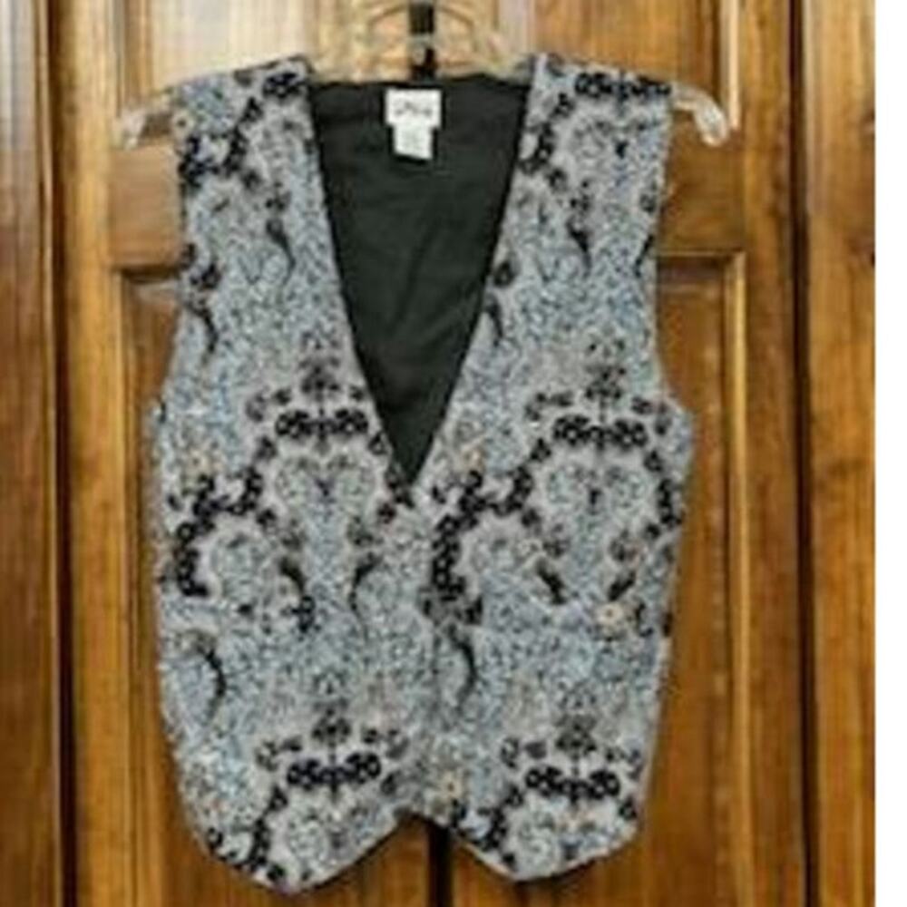 Theo Size Medium women's Cotton Sequined Vest